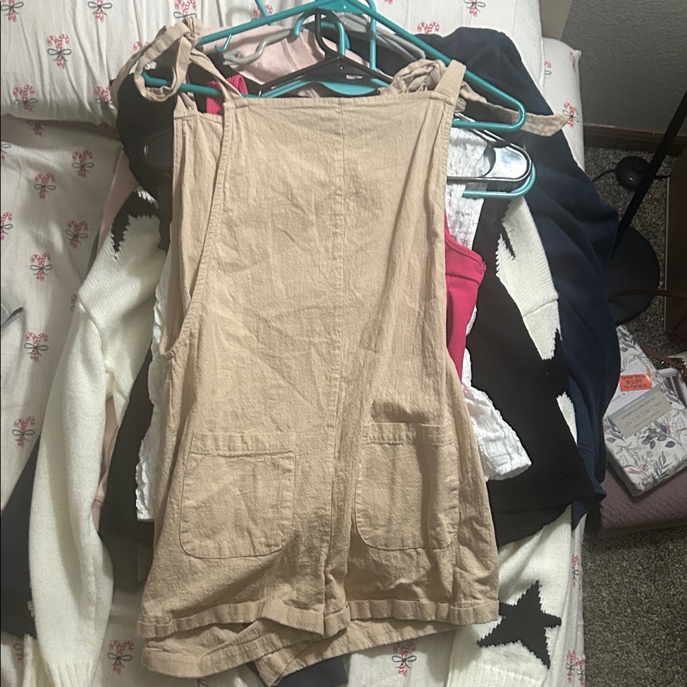 Tan Sleeveless Romper